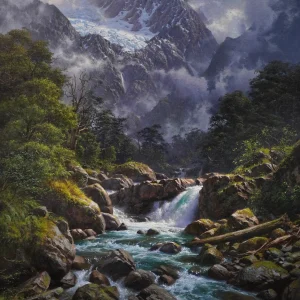 Icy River Cascade